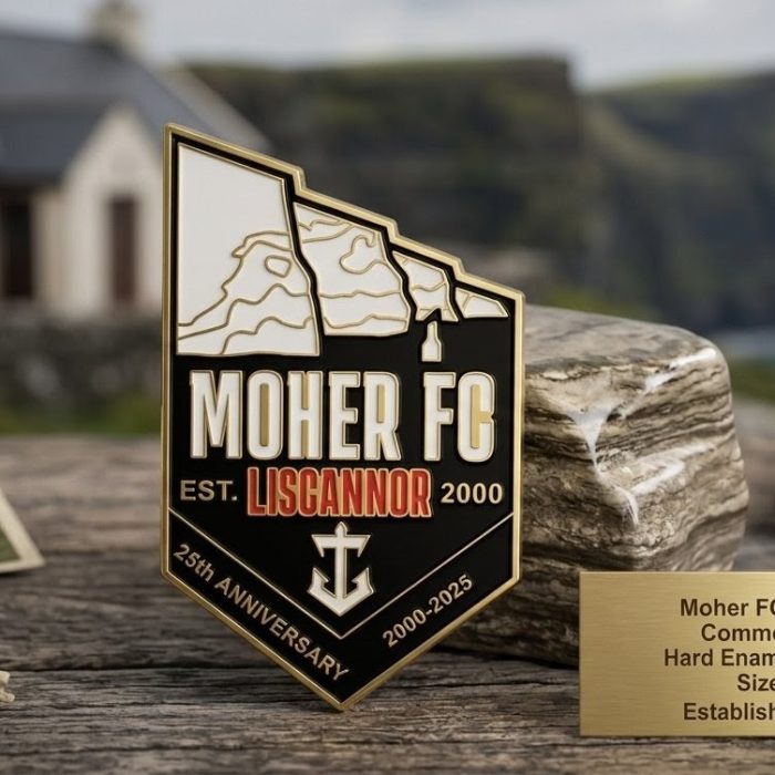 Moher Celtic FC embroidered club badge pin