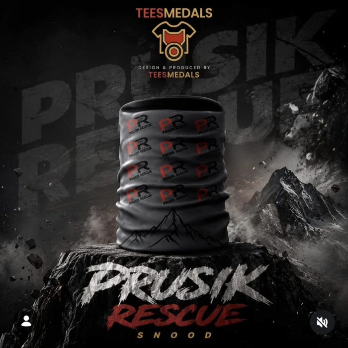 Prusik Rescue neck gaiter or multifunctional headwear design